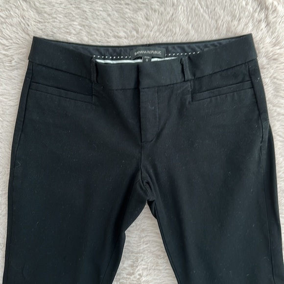 EUC Banana Republic Black Mid Rise Petite Sloan Pants - Picture 4 of 7